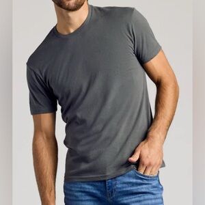 NEW True Classic Mens Crew Neck Tee Shirt Large Carbon